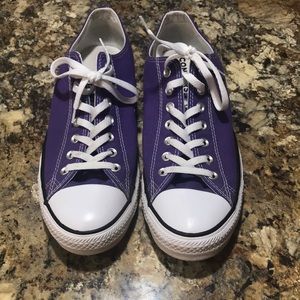 Converse Chuck Taylor Purple Low Top Shoe Size 10